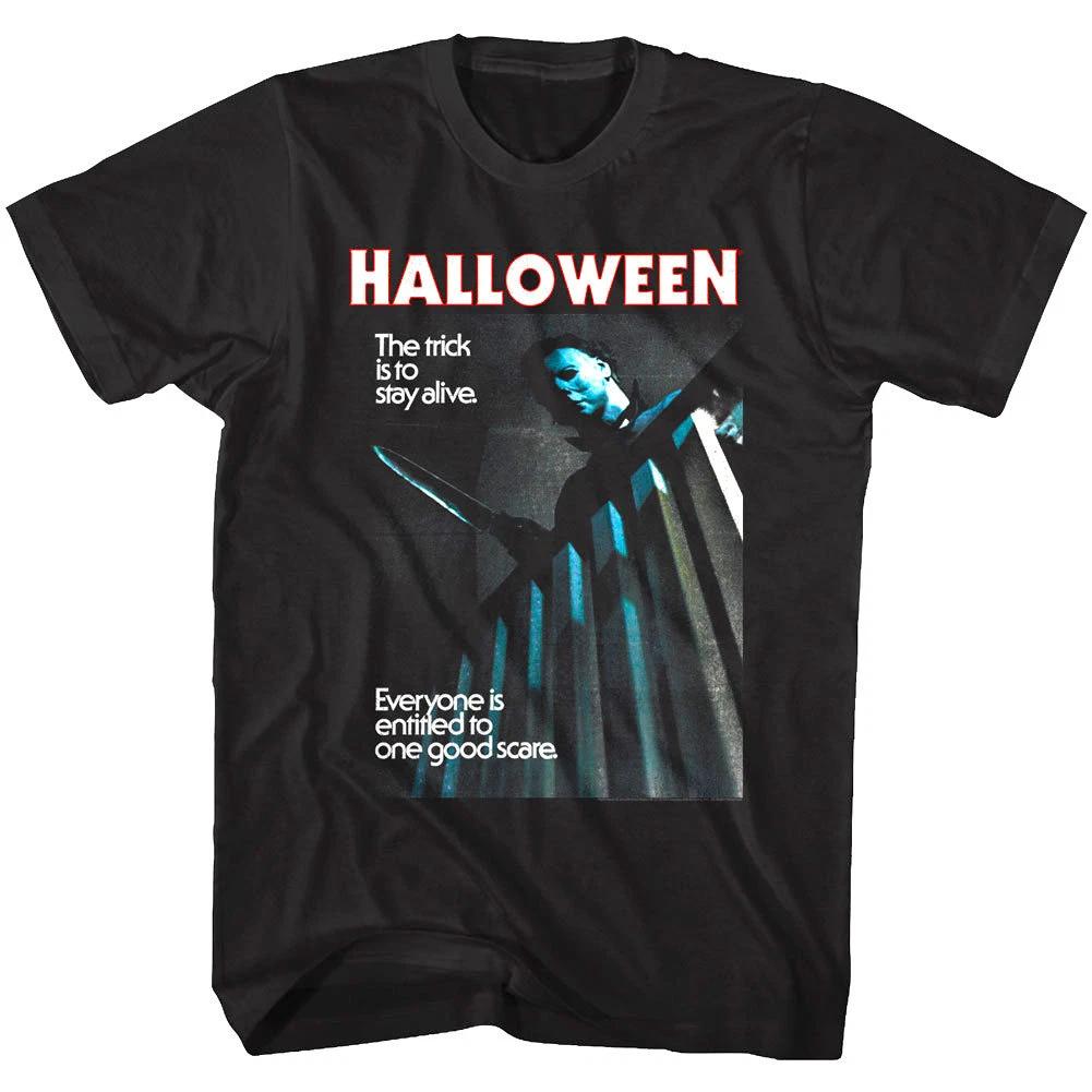 Halloween Horror Movie One Good Scare Men's T Shirt Michael Myers Trick Alive