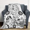 1Pc Supernatural Symbols Blanket Soft And Comfortable Casual Warm Camping Travel Christmas Halloween Xmas Gift M92493