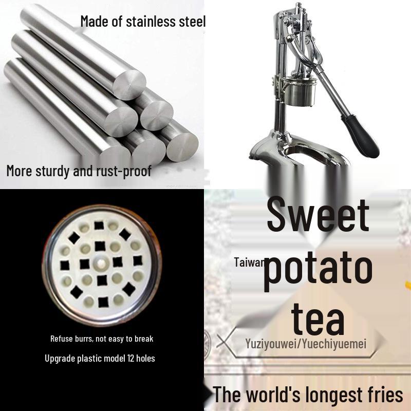 Manual Long Fries Extruder 30cm Commercial French Fry Pressing Machine