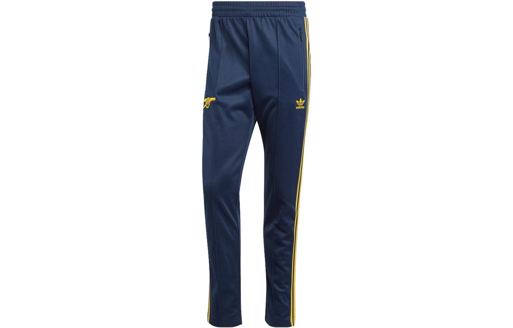 adidas Оригинал ARSENAL BECKENBAUER ТРЕКОВЫЕ ШТАНЫ Вязаные спортивные штаны Мужские College Navy/Tribal Yellow IK8714