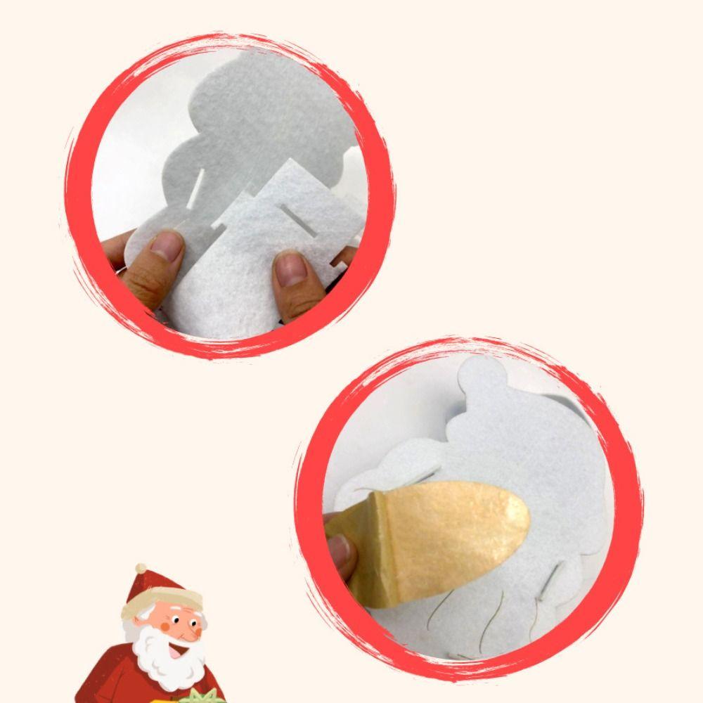 Gift DIY Xmas Candy Bag Non-woven Fabric Portable Elk Handbag DIY Christmas Bag Toy Xmas