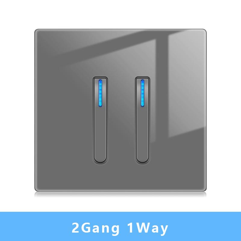 Настенный выключатель света Панель светодиодных индикаторов UK EU FR Универсальная электрическая розетка USB Фортепианные клавиши Самовосстанавливающиеся настенные выключатели Телевизор Компьютер