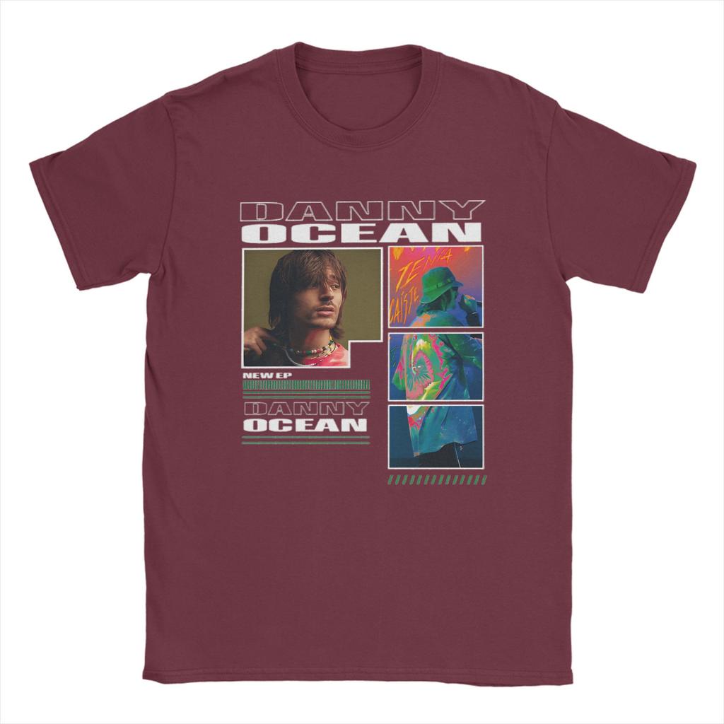 Singer Dannys Ocean Harajuku Album TShirt Unisex Vintage Pure Cotton Tee Shirt Crewneck Short Sleeve T Shirts Adult Clothing