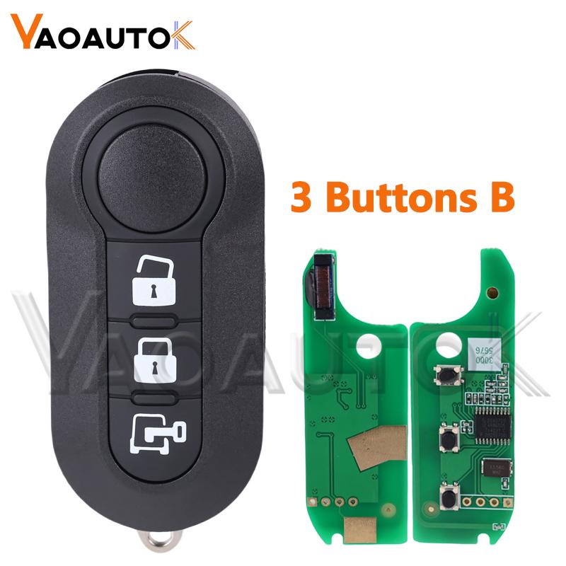 Remote Car Key For Fiat 500 MPV Punto Bravo Ducato Doblo Qubo Grande for Citroen Jumper for Peugeot Boxer for Delphi for Marelli