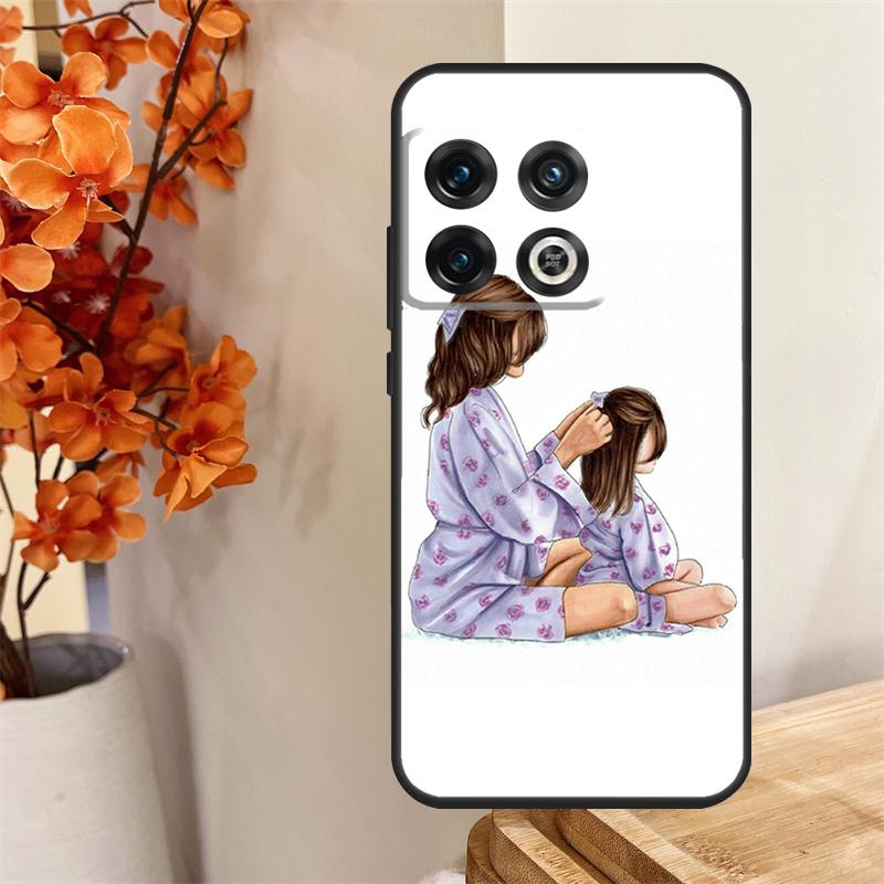Mom and Daughter Funda For OnePlus 12 12R 13 13R 11 10 Pro 8T 10T OnePlus Nord 4 CE 2 3 Lite N30 N20 N10 Case
