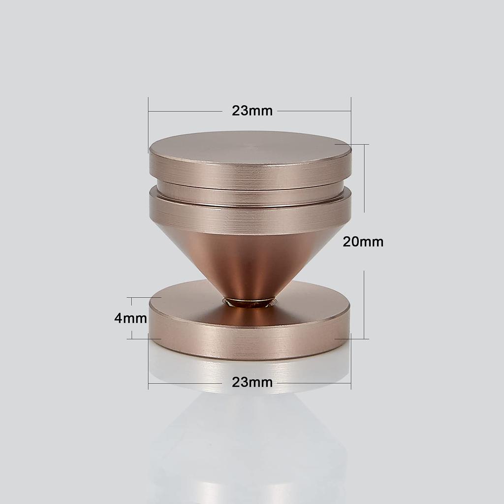 Подставки для колонок Pailvens Speaker 8 с 16 металлическими шипами для улучшения качества звука и снижения вибрации, золотые изоляторы.