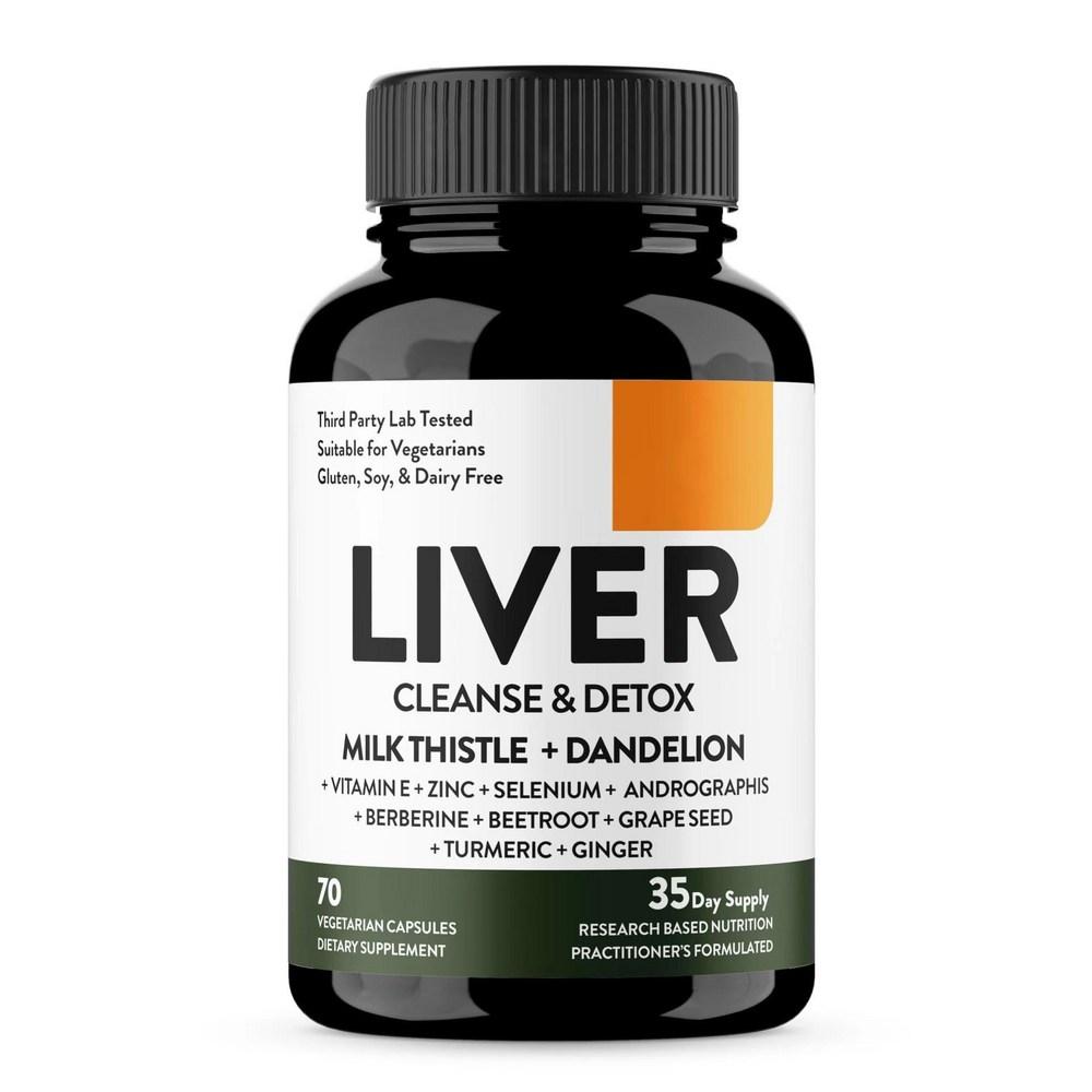 Cleansing Capsules Milk Thistle Liver Supplement 70 Capsules Inner Cleansing Immunity Care 1 pcs 70 Tablets