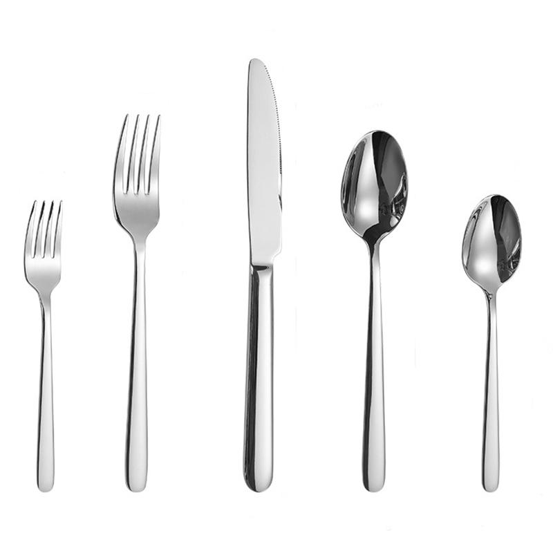 Столовые приборы из нержавеющей стали 430, высококачественные столовые приборы для гостиниц, западная кухня, импортные товары, набор ножей, вилок и ложек для стейков