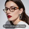 Новые модные овальные очки с защитой от синего света для женщин, высококачественные очки, дизайнерский бренд, блокирующие синий свет компьютерные очки для глаз