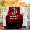 Associazione Calcio Milan printed throw blanket—soft,warm;versatile blanket for all seasons—perfect as &air-conditioning throw,nap blanket