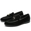 Men's Retro Tassel Loafers - Slip-On Leather Shoes for Spring & Autumn In Plus Sizes