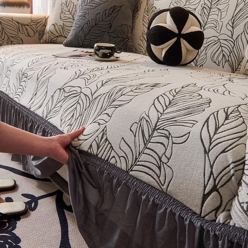 New Skirt Sofa Cover Single and Double All Inclusive Four season All in One Anti Cat Scratch Old Fashioned Universal Cover