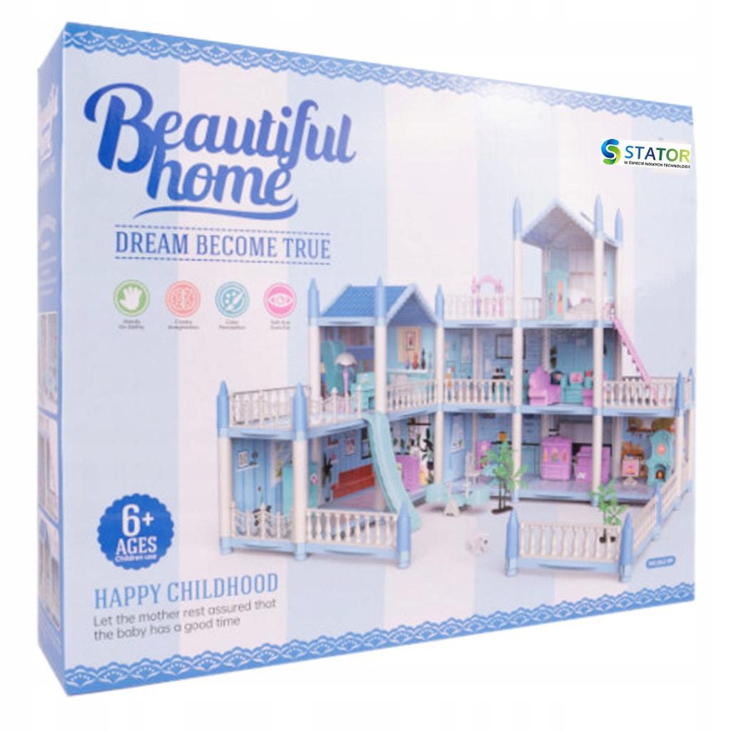 [PACZB][5] Large dollhouse Villa for children + furniture U894