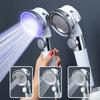 Adjustable Pressurized Shower Head High Pressure Shower Head Water Saving Perforated Free Bracket Hose Bathroom