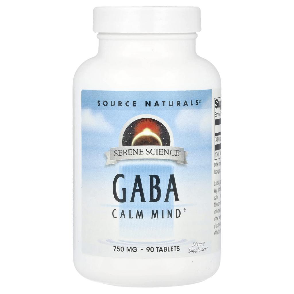 Serene Science®, Gaba, 750Mg, 90 Tablets