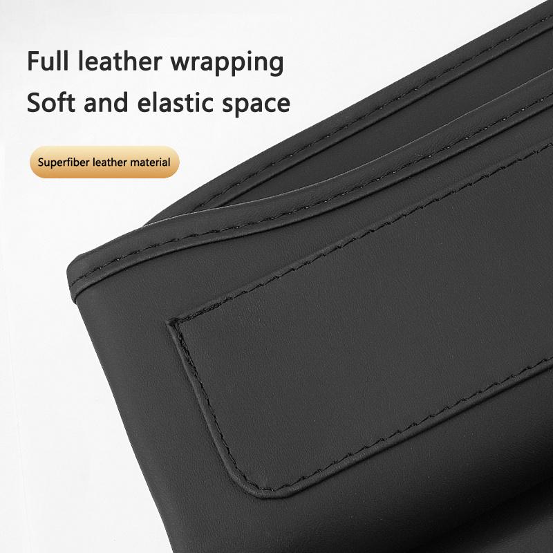 PU Leather Car Seat Gap Organizer Auto Pocket Seat Crevice Storage Box For Porsche 911 Taycan Panamera Cayenne Boxster Cayman FU3