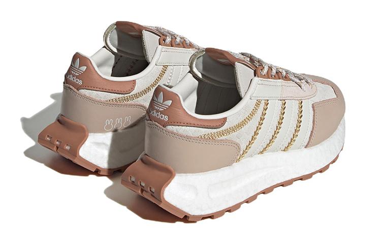 Adidas Originals Retropy E5 Comfortable And Trendy Abrasion Resistant Low top Sports Casual Shoes White Pink Gold IF5000