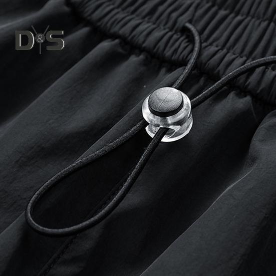 Мужские шорты, регулируемые, с эластичной резинкой на талии, спортивные шорты с несколькими карманами, однотонные, свободного кроя, повседневные шорты