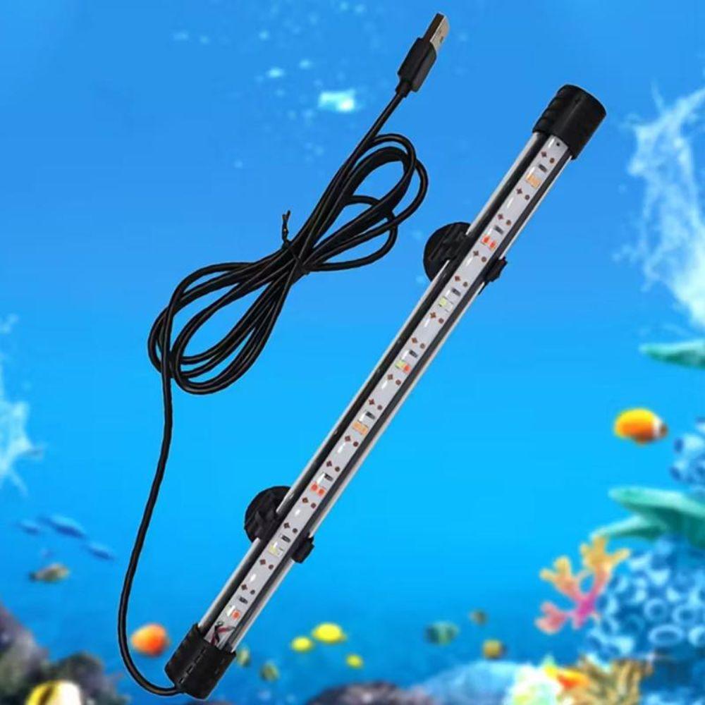 USB Plug Fish Tank Light 17-47cm Aquarium Diving Light Durable Plant Grow Lamp