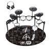 Electronic Drum Set with Drum Mat, Built-in Sound Module, All-Mesh Pad, Kick Pedal, Four 12.6-inch Cymbals, AUX IN, USB MIDI Function, Foldable Drum C
