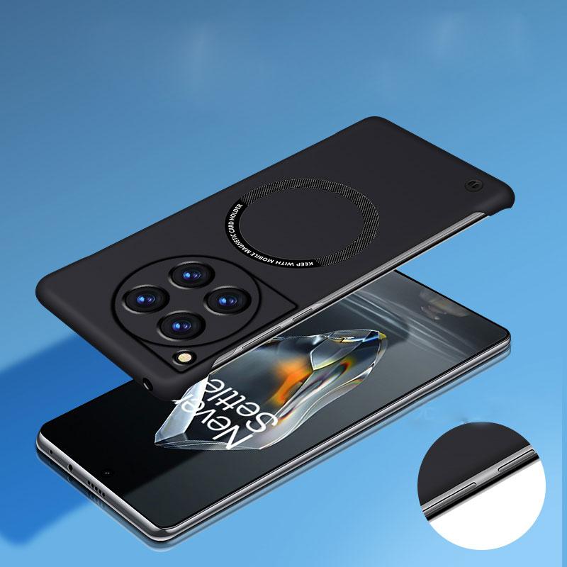 Магнитный безрамочный жесткий чехол Magsafe для Oneplus 12 5G 12R 1 + 12, ультратонкий матовый чехол без полей с беспроводной зарядкой для One Plus 12 ACE 3 2V 2pro