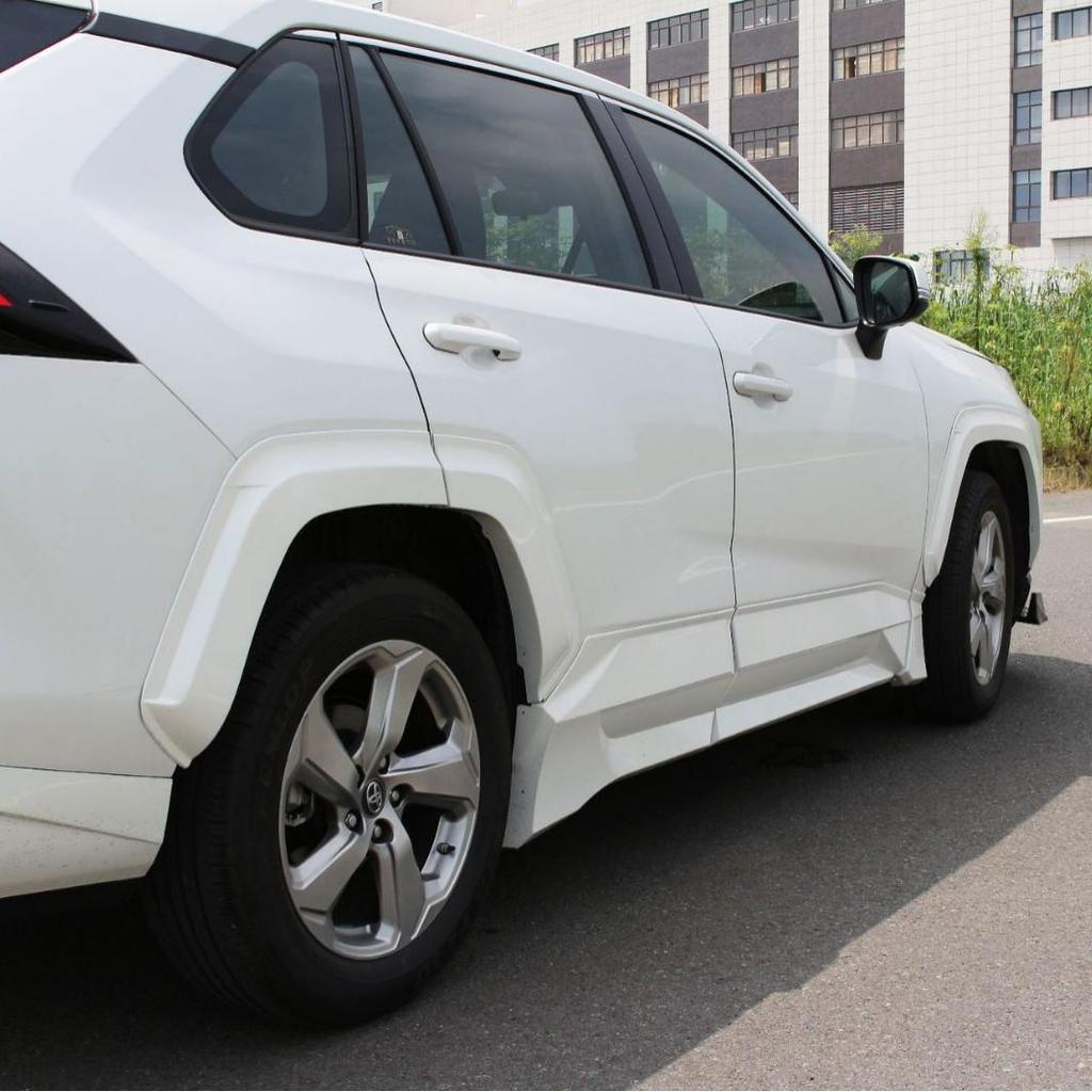Обвес для Toyota RAV4 2020: Передний сплиттер, Расширители колесных арок бампера, Пороги, Задний и центральный спойлеры, Заднее антикрыло