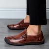 Мужская обувь ручной работы, повседневная кожаная обувь, мужские лоферы, удобная прогулочная обувь для вождения, мокасины, мужская обувь на плоской подошве