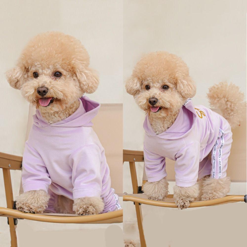 Cute Dog Hooded Pullovers Pet Clothes Bulldogs Dog Jumpsuit For Small Medium Dog