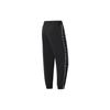 Li Ning Printed Letter Mid Waist Straight Leg Sports Pants Women Pants Black AYKS356-1