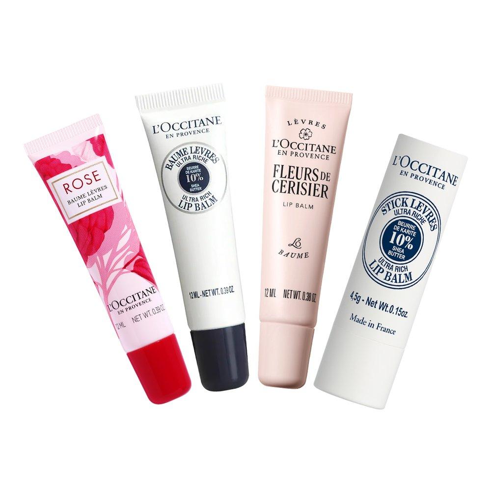 L'OCCITANE Коллекция бальзамов для губ (Выберите 1) Бальзам для губ 12мл, Бальзам для губ стик 4.5г