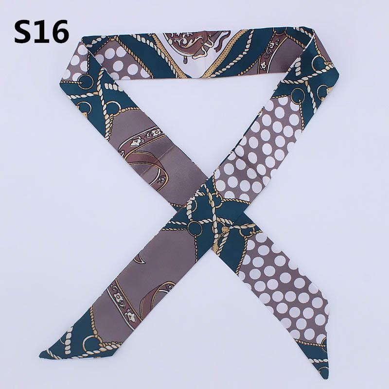 Fashion Silk Scarf Women Ribbon Tied Twilly Decoration Scarf Bag Handle Long Soft Scarf Scarves Unique