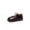 Zapatos NiñaФранцузская обувь для девочек Весна Корейская обувь из мягкой кожи на мягкой подошве Ретро детская обувь Обувь для девочек Принцесса Обувь для девочек Маленькая Средняя Детская обувь для младенцев