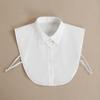 Front Tie White Fake Collar Stand Beads Detachable Collar Fake Women Vintage Crystal Lace Ladies False Blouse Collar Half Shirt