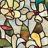 Статическая пленка для защиты окон, статическая пленка Magnolia, ПВХ, защита конфиденциальности, украшение дома, стеклянная фольга для окон, дверей, шкафов, столов