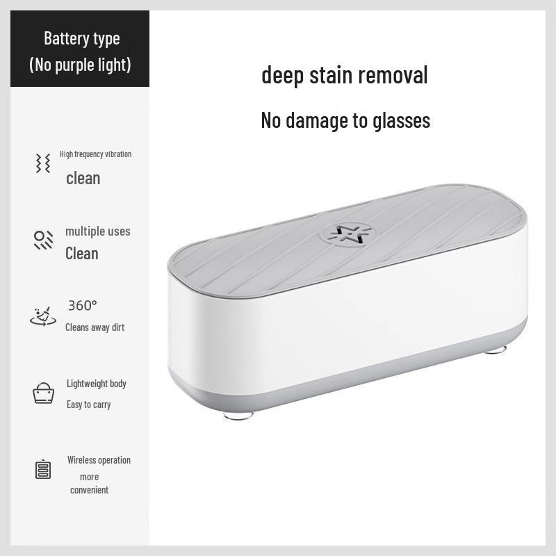 Ультразвуковой очиститель для очков и ювелирных изделий: Автоматический для очков, ретейнеров и контактных линз - Скидка для новичка ¥5