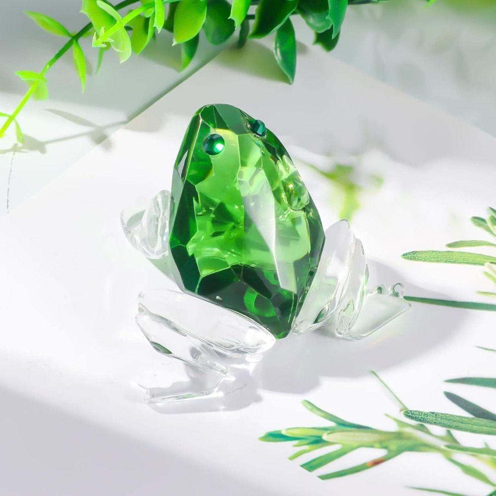 Crystal Home Decoration Ornaments Frog Frog Ornament New Pretty Glass Ornament Home