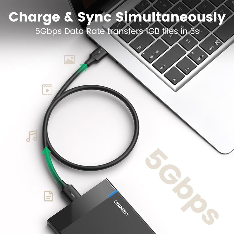 Кабель Ugreen, микро-USB 3.0