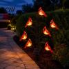 Outdoor Decorative Path Lights Solar Pathway Light, Bird-shaped Stump Garden Stake with Warm Terrace And Balcony Accents LED Lights, Waterproof