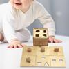 Деревянный кубик для сортировки фигур, кубик для раннего развития, обучающая игрушка Монтессори с