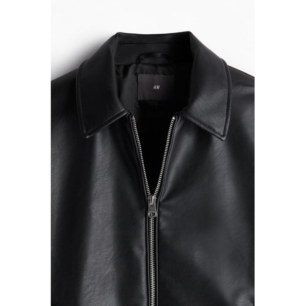 Куртка HM Regular Fit, черная