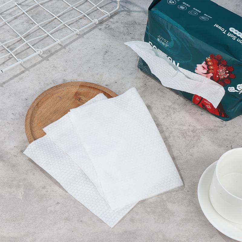 100 шт. одноразовые полотенца для лица с жемчужным узором, хлопковая ткань, мягкая очищающая для лица