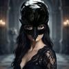 Bird Mouth Half Face Mask Gothic Style Masquerade Mask Makeup Accessory Crow Mask  Carnival Event