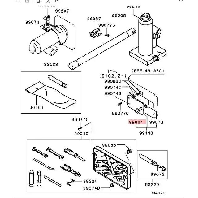 1 Piece 1989-1999 Rear Door Work Box Screw for Pajero Fix Tool Box Switch for Montero Shogun V30 Not for V90 MB92 MB92