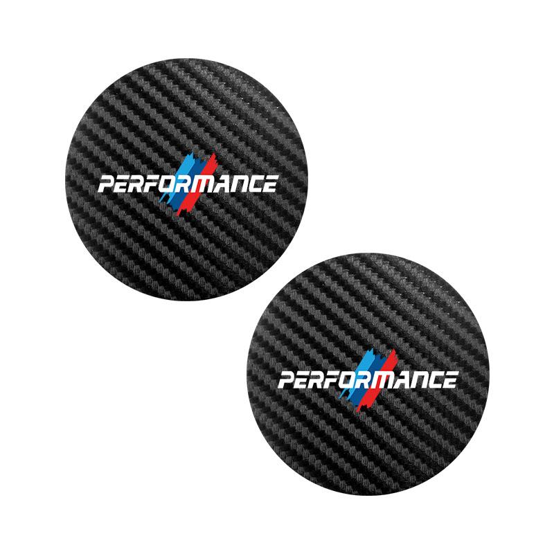 DSJW3 2Pcs Leather Car Logo Cup Holder Coaster Non-Slip Pad For BMW M3 M4 M5 G42 G30 G20 E39 E36 E87 E53 F44 F07 F34 G15 G16 G23 G22