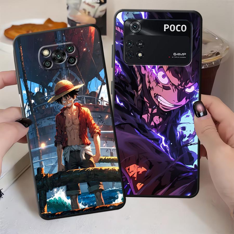 Чехол Luffy из One Piece для Xiaomi Poco C51 F3 F4 F5 M5 C50 C65 M3 M4 Pro X3 X4 X5 Чехол для телефона Funda