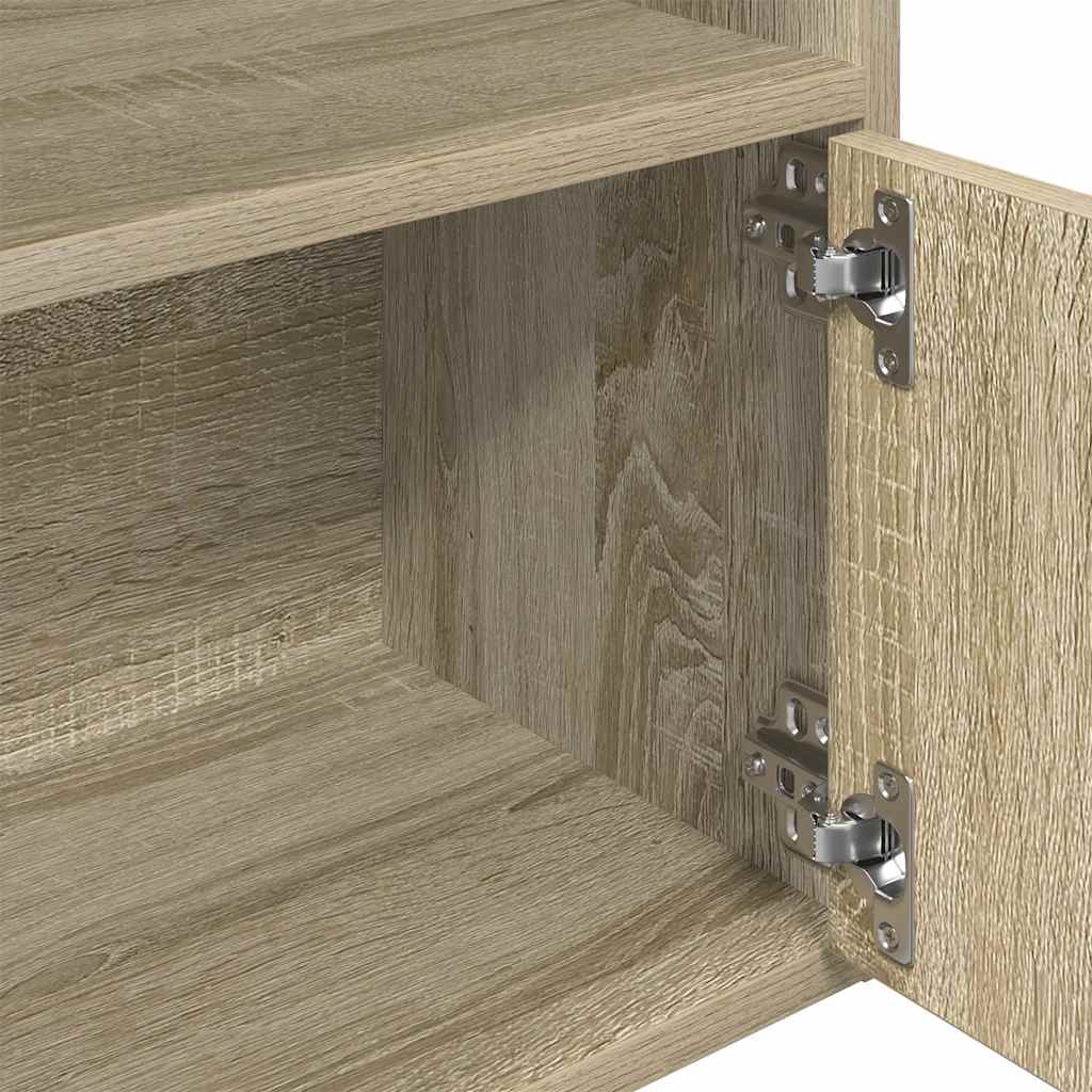 Vidaxl Regał, Dąb Sonoma, 31X24X127 Cm, Materiał Drewnopochodny
