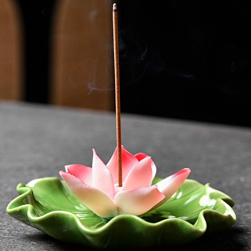 1 комплект, ручная работа, украшение для ароматерапии, курильница с листьями лотоса, ароматическая эстетика, украшение