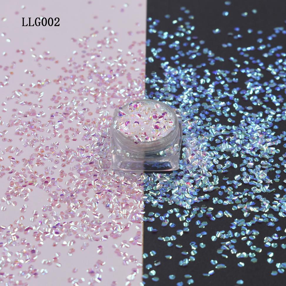 Coloful High Sparking Lridescent Mix Irregular Granular Glitter for Nail Sequins Art Makeup Flash Powder
