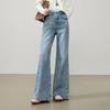 ESE-Y Women's High-Waist Micro-Flare Stretch Jeans