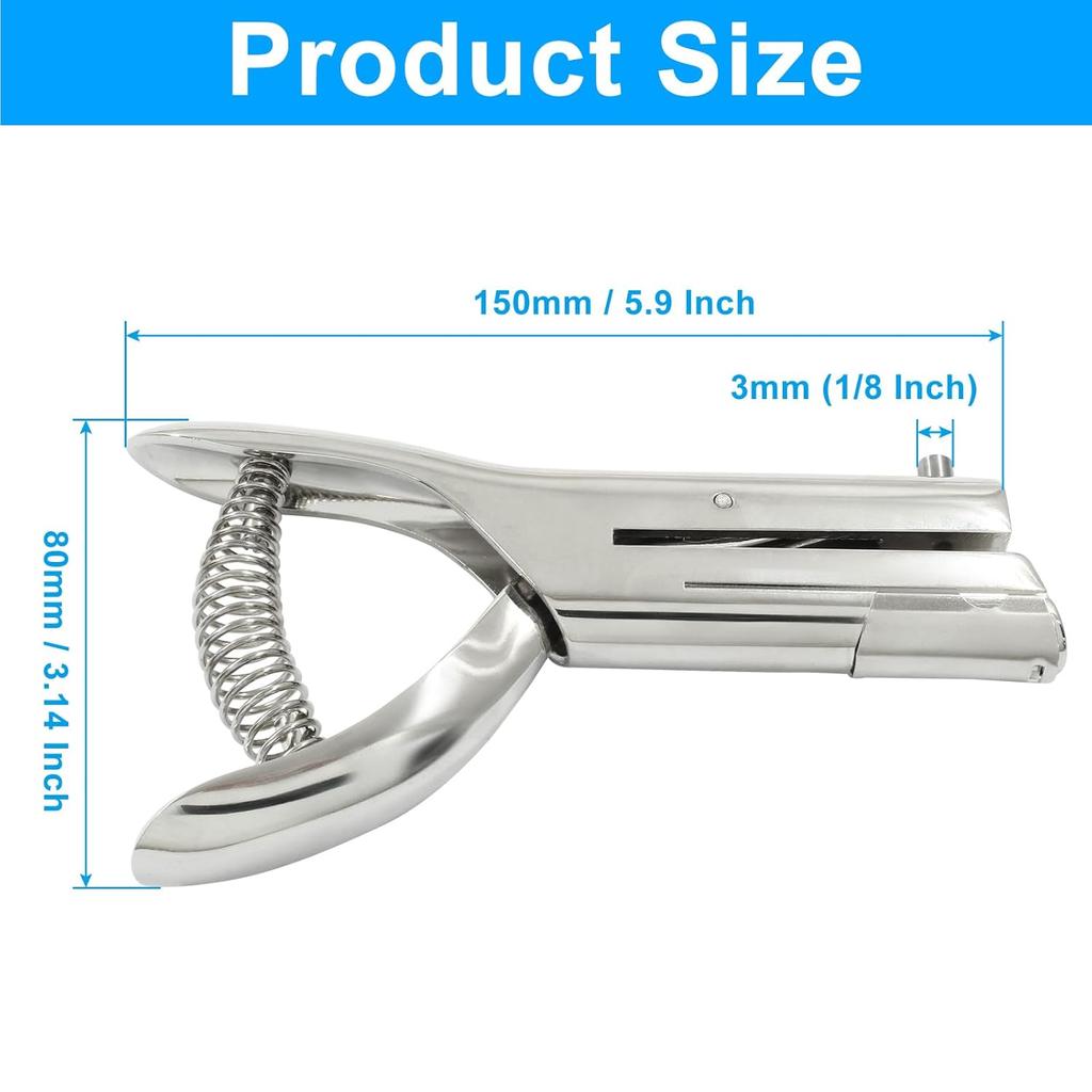 3mm Single Hole Punch 2 Inch 1 4 Inch Front Expansion Punch Paper PVC Plastic ID Card Single Hole Punch